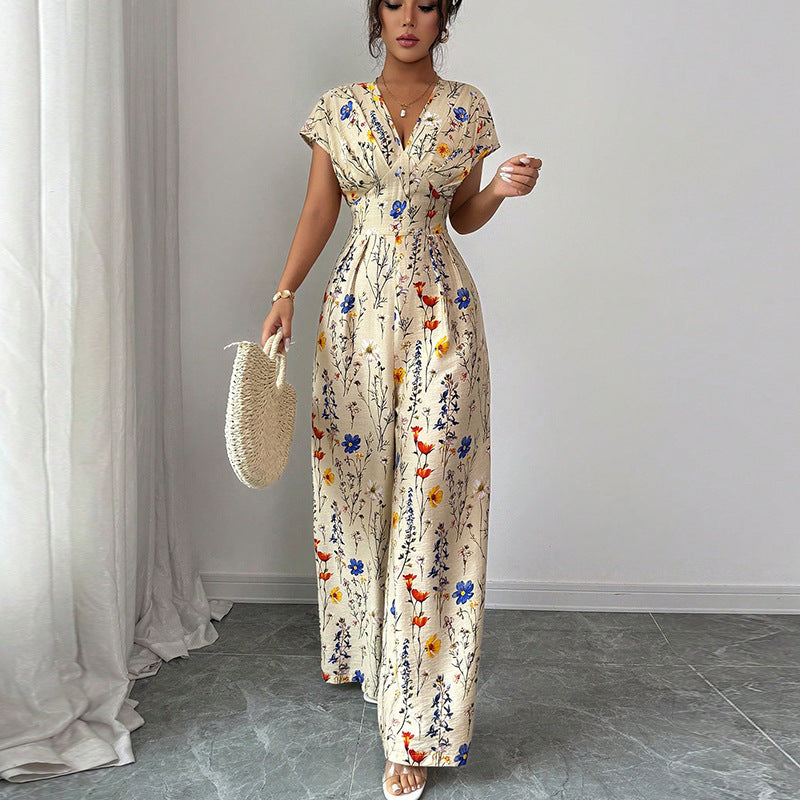 Damen Maxikleid mit floralem Muster Drune