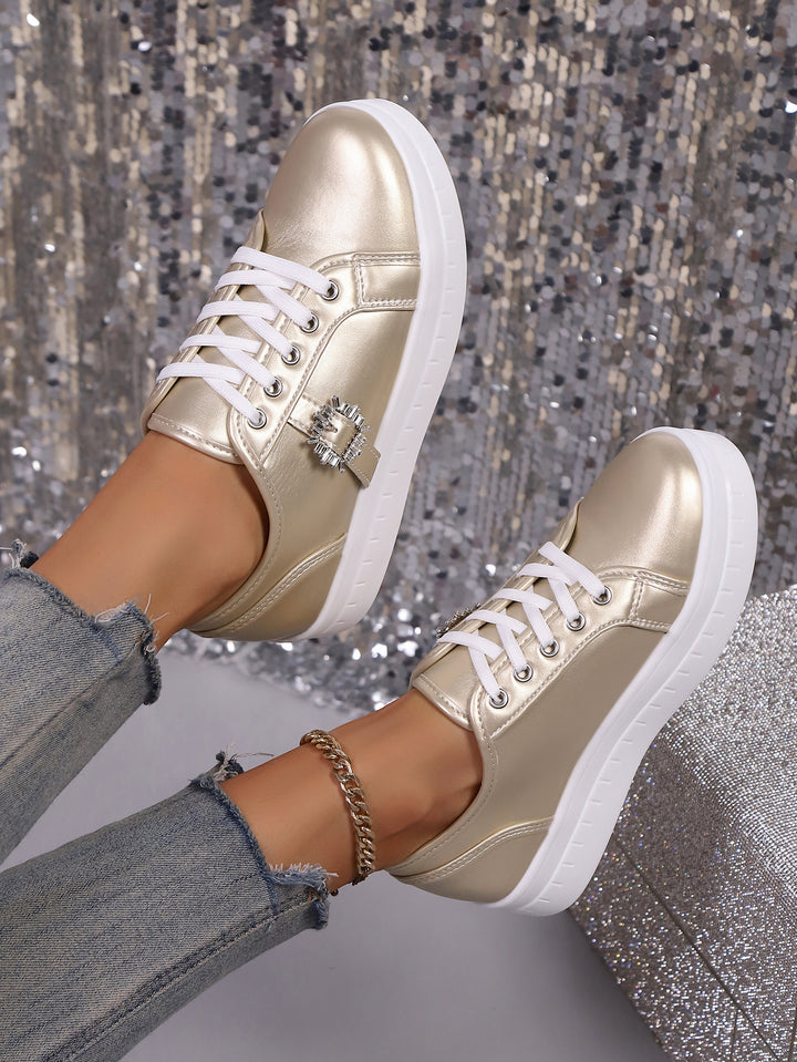 Damen Mode Plattform Sneaker Drune