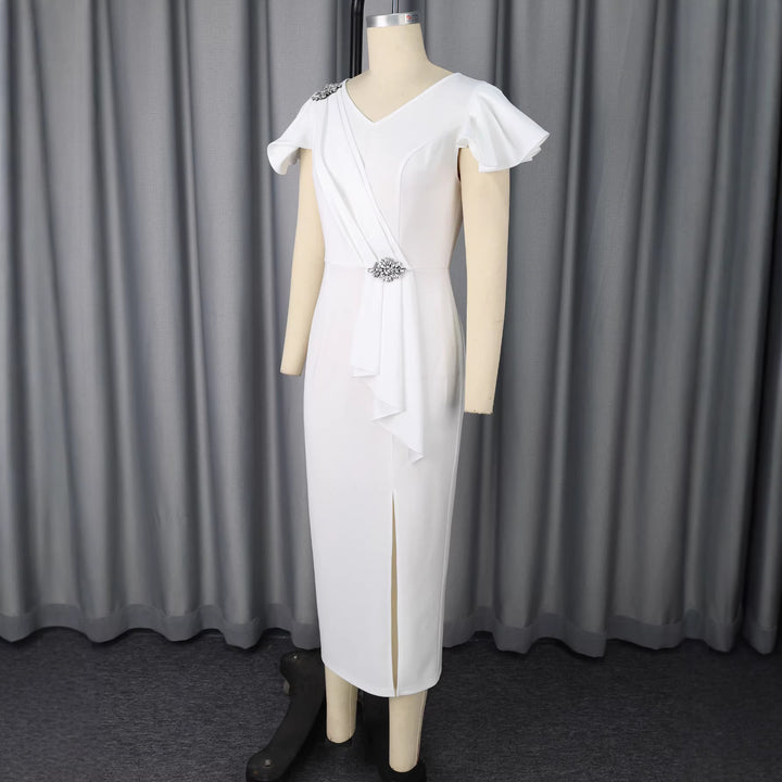Damen Elegantes Abendkleid mit figurbetonender Silhouette Drune