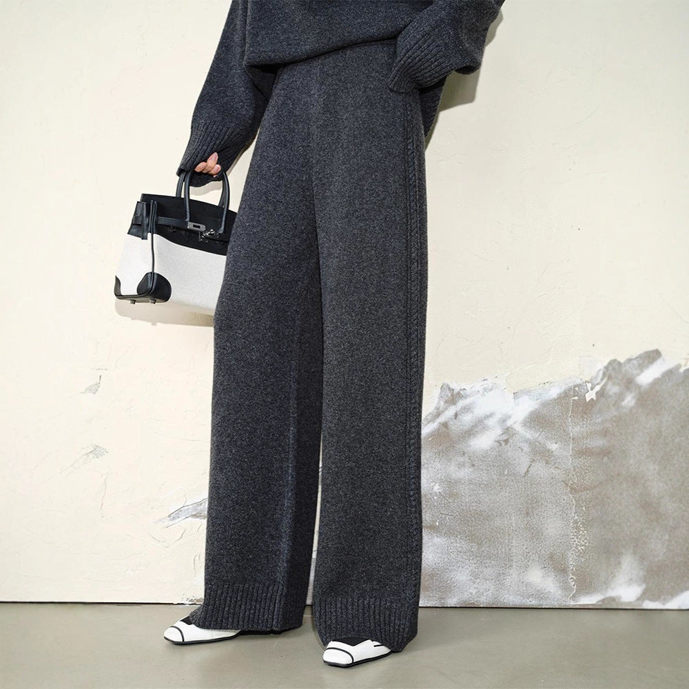 Damen Komfortable und weiche Strickhose Drune