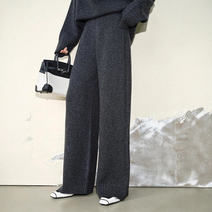 Damen Komfortable und weiche Strickhose Drune
