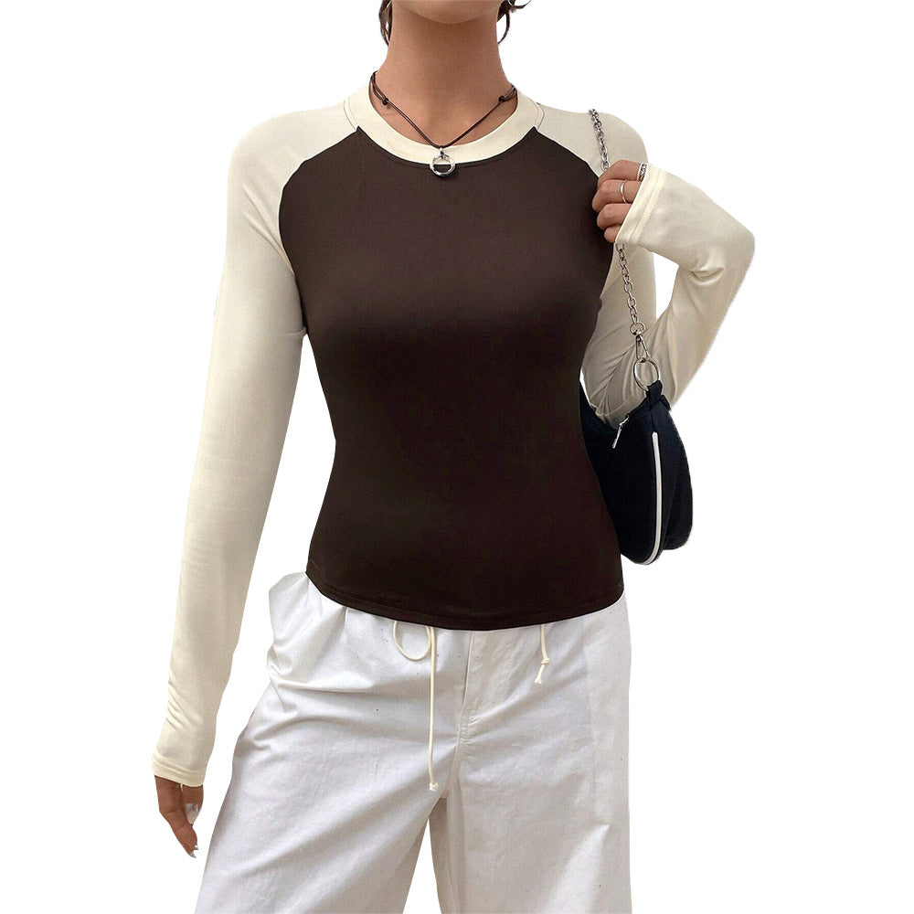 Damen Langarmshirt mit modischem Raglan-Design und Figur betonter Passform Drune