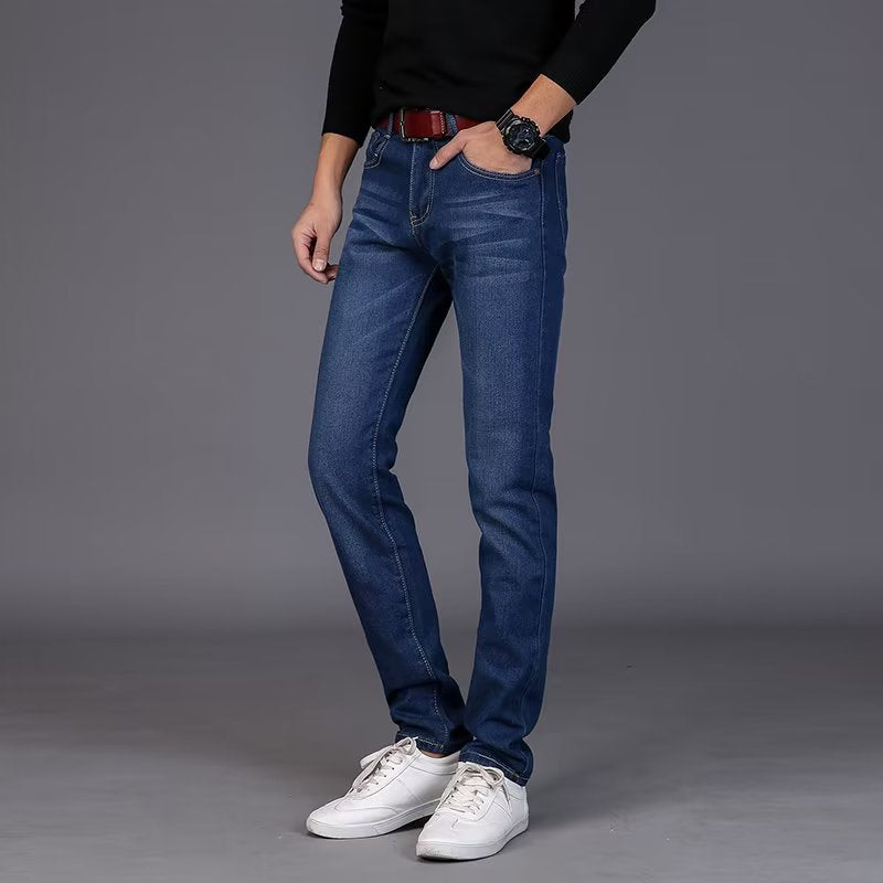 Herren Premium Slim Fit Jeans mit Elasthananteil Drune