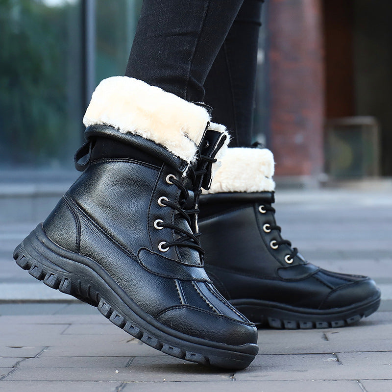 Damen Gefütterte Winterstiefel mit rutschfester Sohle und isolierendem Innenfutter Drune