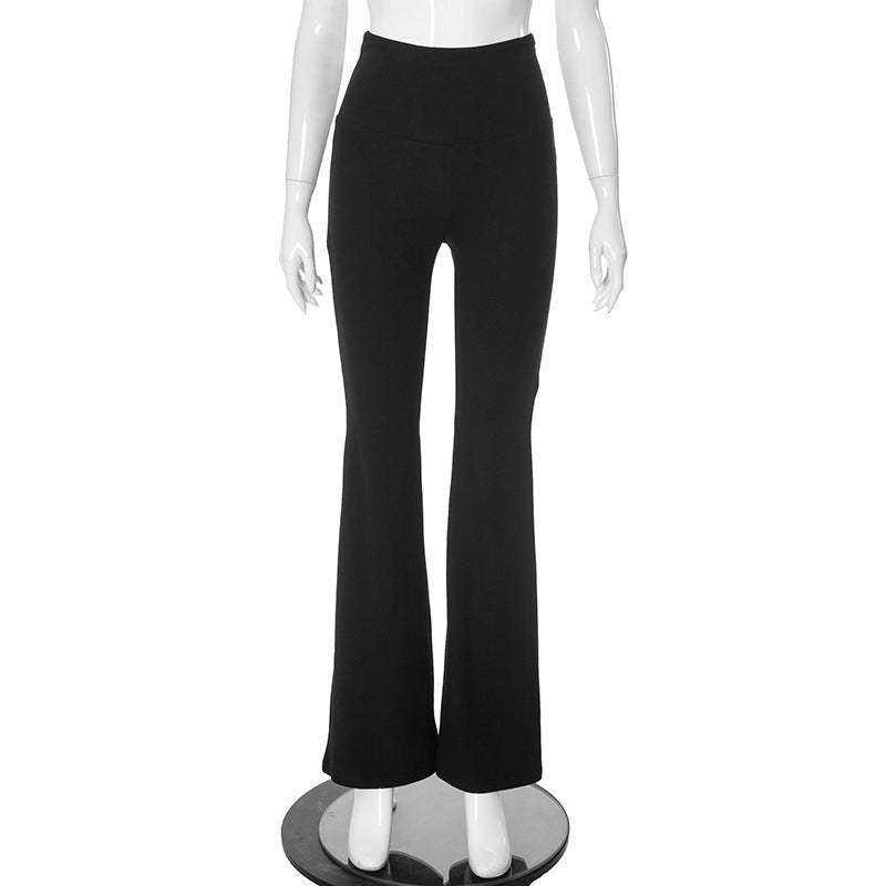 Damen Sportliche Bootcut-Hosen mit hohem Bund und Figur schmeichelndem Schnitt Drune