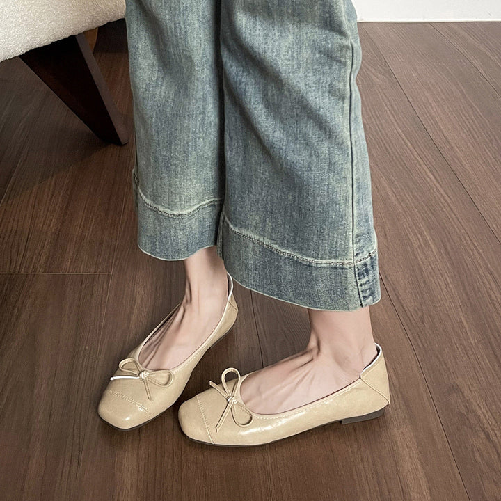 Damen Ballerinas mit zartem Schleifendetail und komfortablem Innenfutter Drune