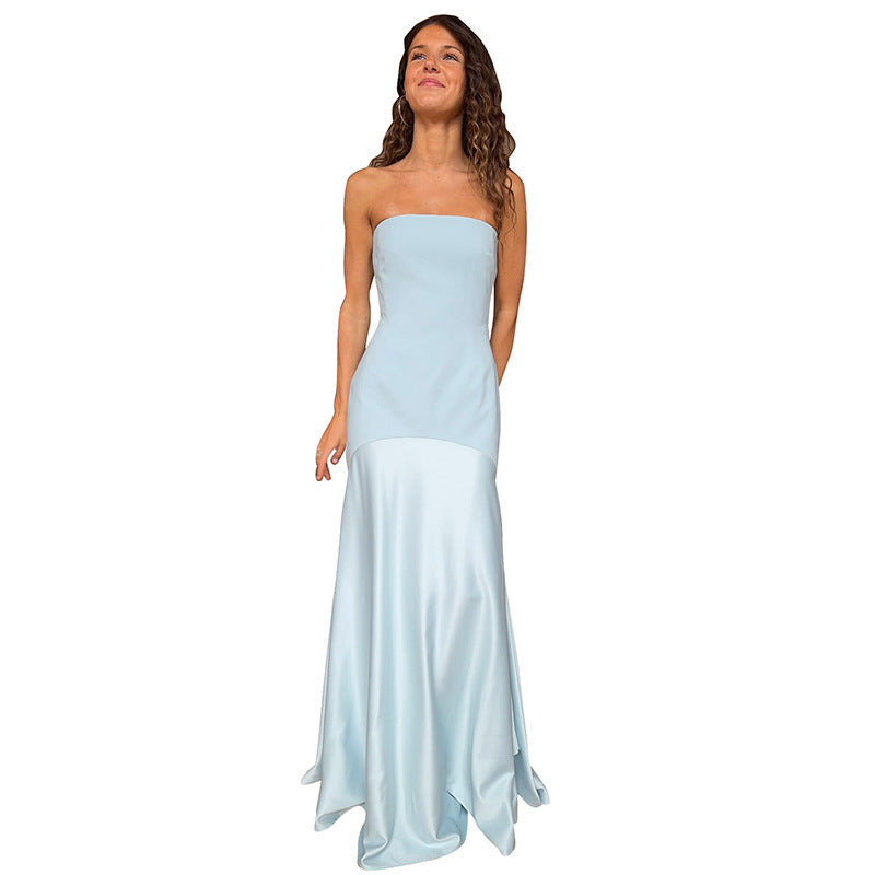 Damen Strappy Maxikleid mit elegantem fließenden Schnitt Drune