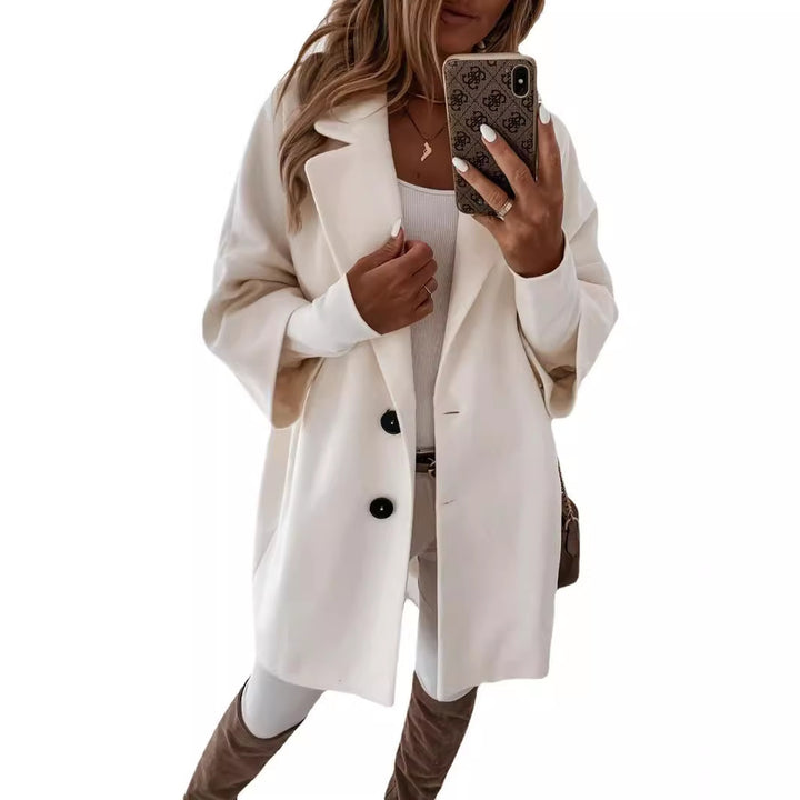 Damen Oversize Wollmantel Drune