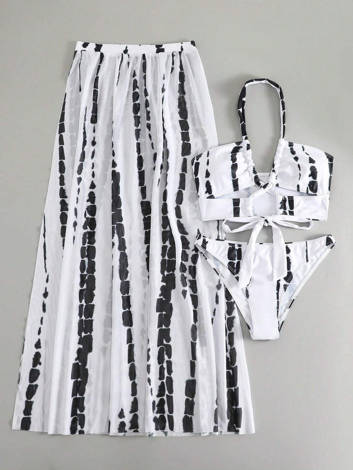 Damen Bikini und Rock Set Drune