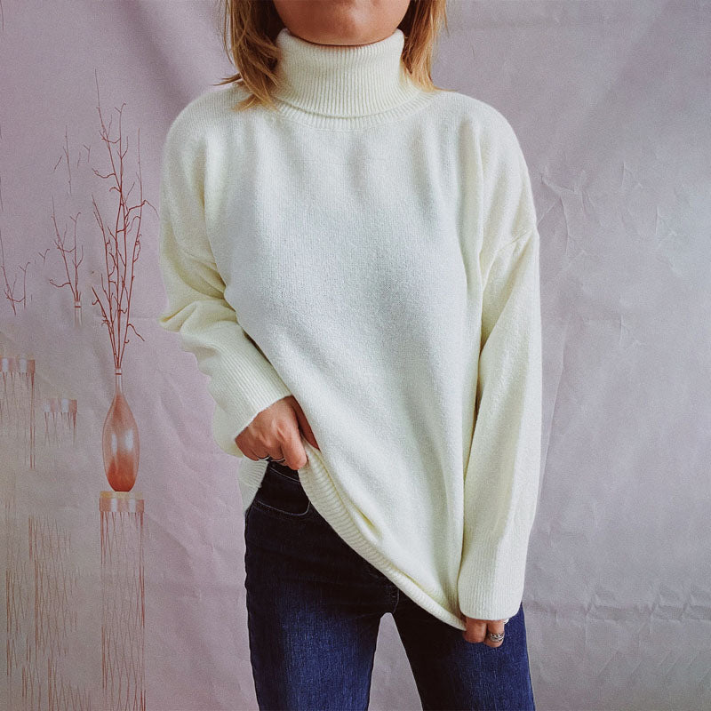 Drune | Weicher Pullover Aus Einfarbigem Strick