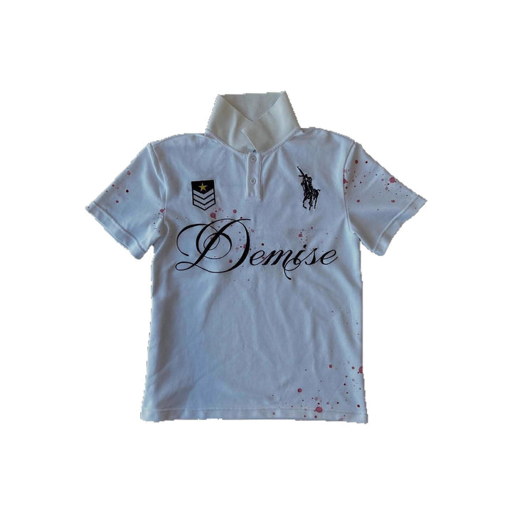 Damen Polo T-Shirt mit stylischem Schriftzug Drune