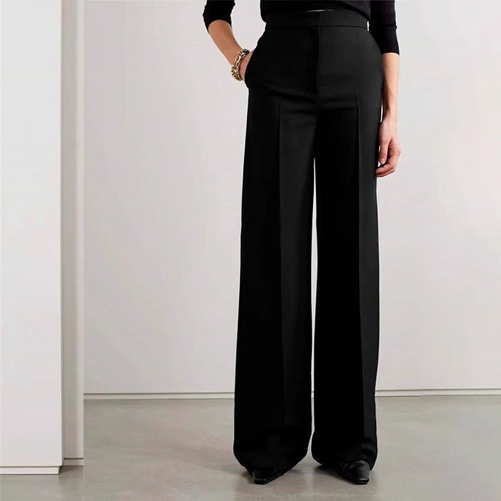 Damen elegante und hochgeschnittene Palazzo-Hose Drune