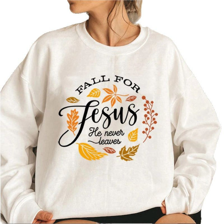 Damen Sweatshirt mit inspirierendem botanischem Herbstmotiv und angenehm weichem Innenfutter Drune