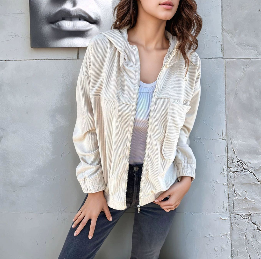 Damen Freizeitjacke aus feinem Cord Drune