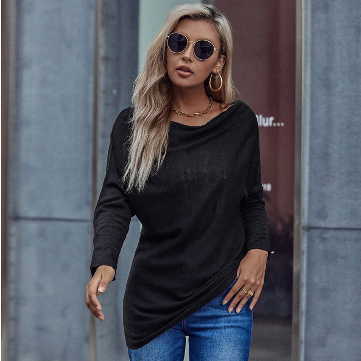 Damen Tunika mit schulterfreiem Design und eleganter Raffung Drune