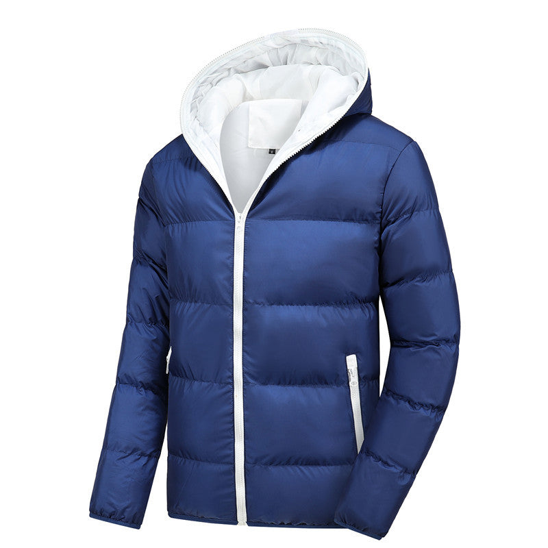 Herren isolierte Daunenjacke mit abnehmbarer Kapuze Drune