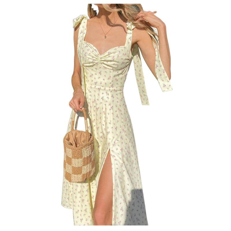 Damen Sommerkleid mit romantischem Blumenmuster Drune