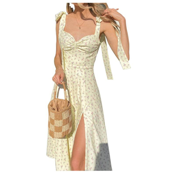 Damen Sommerkleid mit romantischem Blumenmuster Drune