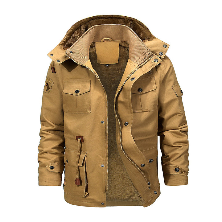 Herren robuste Utility-Jacke mit warmem Innenfutter Drune