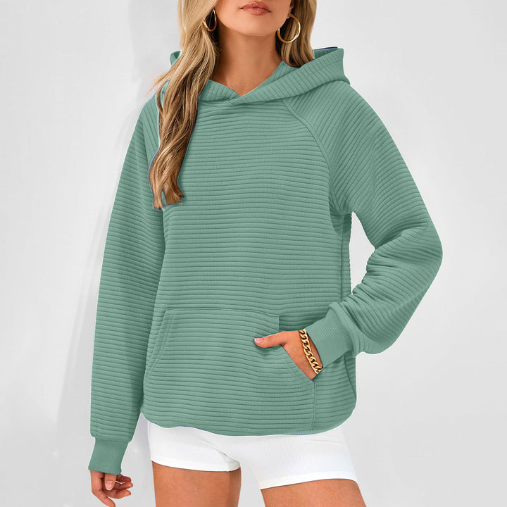 Damen Kapuzenpullover mit strukturiertem Stoff Drune