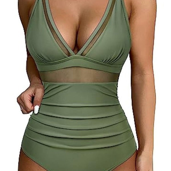 Damen eleganter Badeanzug mit verführerischen Cut-Out-Details Drune