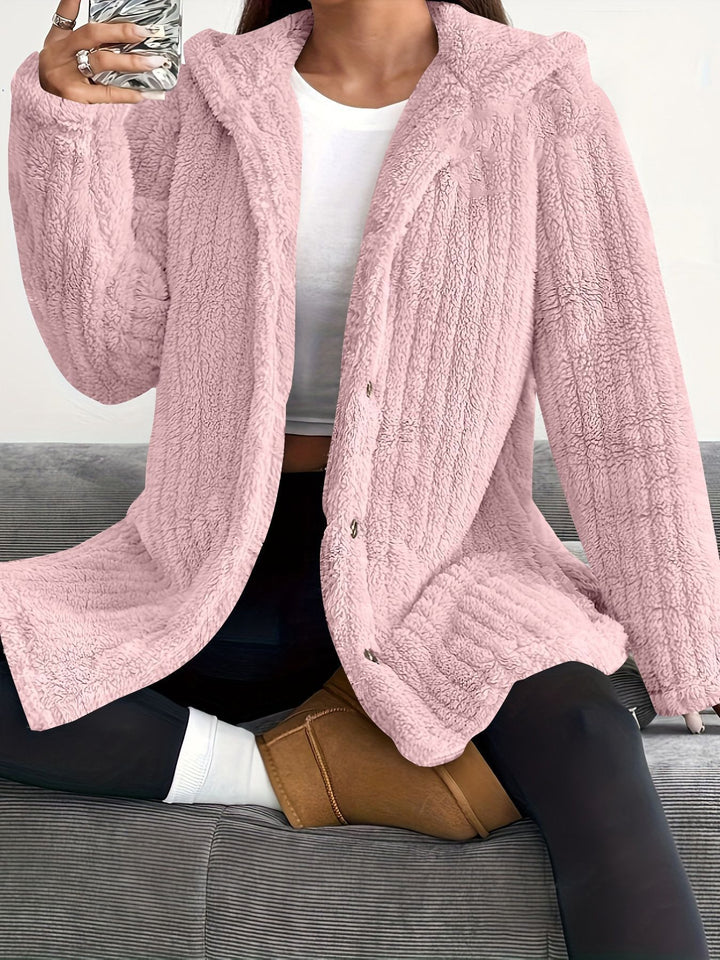Damen Kapuzenjacke aus weichem Fleece Drune