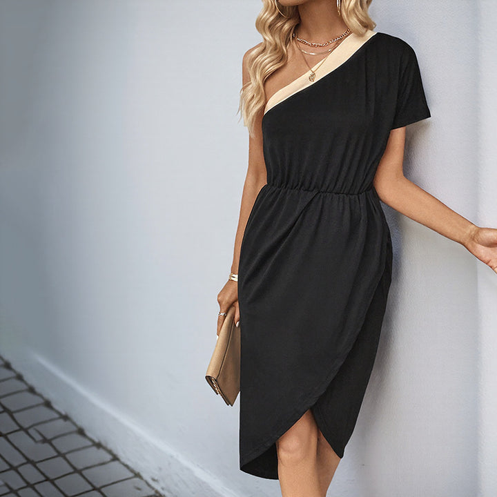 Damen Wickelkleid mit asymmetrischem Schnitt und tollem Taillengürtel Drune