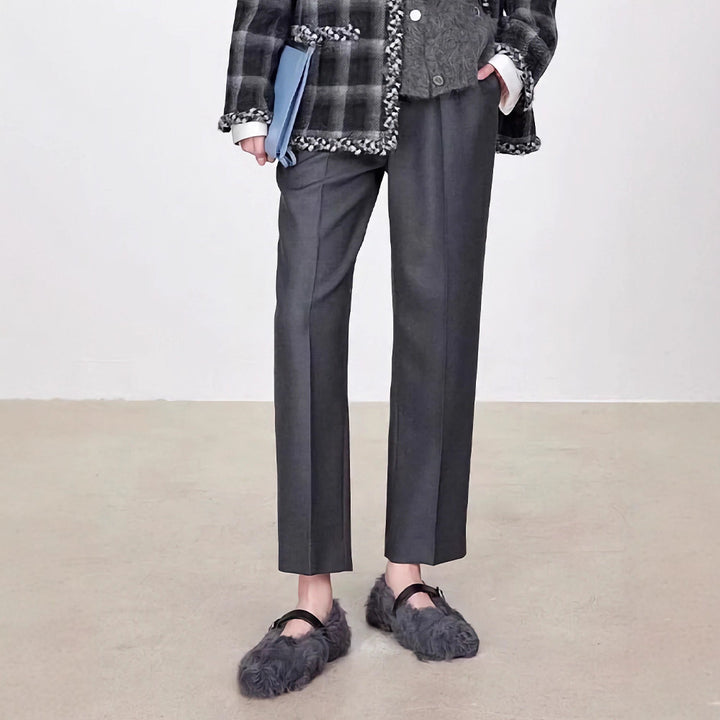 Damen Oversized Strickpullover mit hohem Kragen Drune