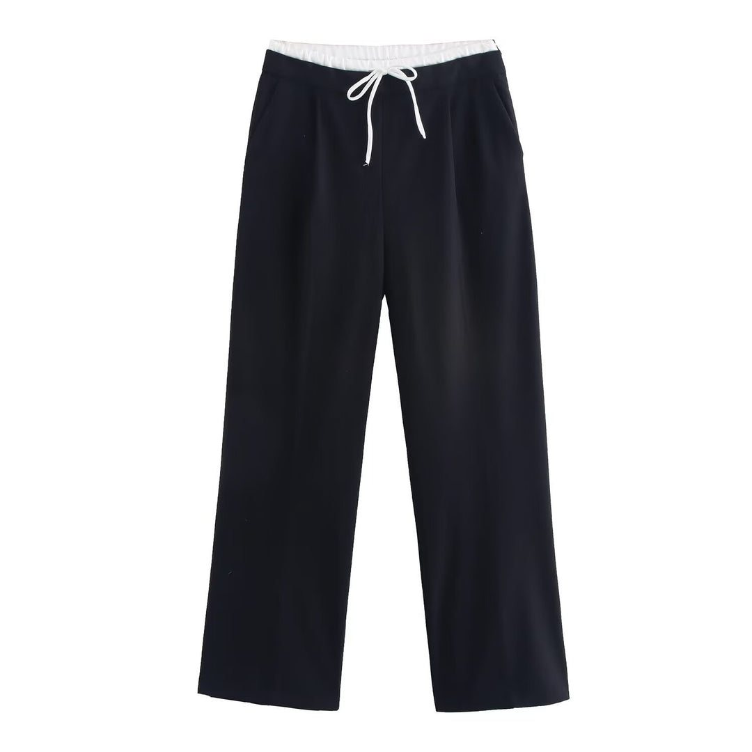 Damen elegante und bequeme Palazzo-Hose Drune