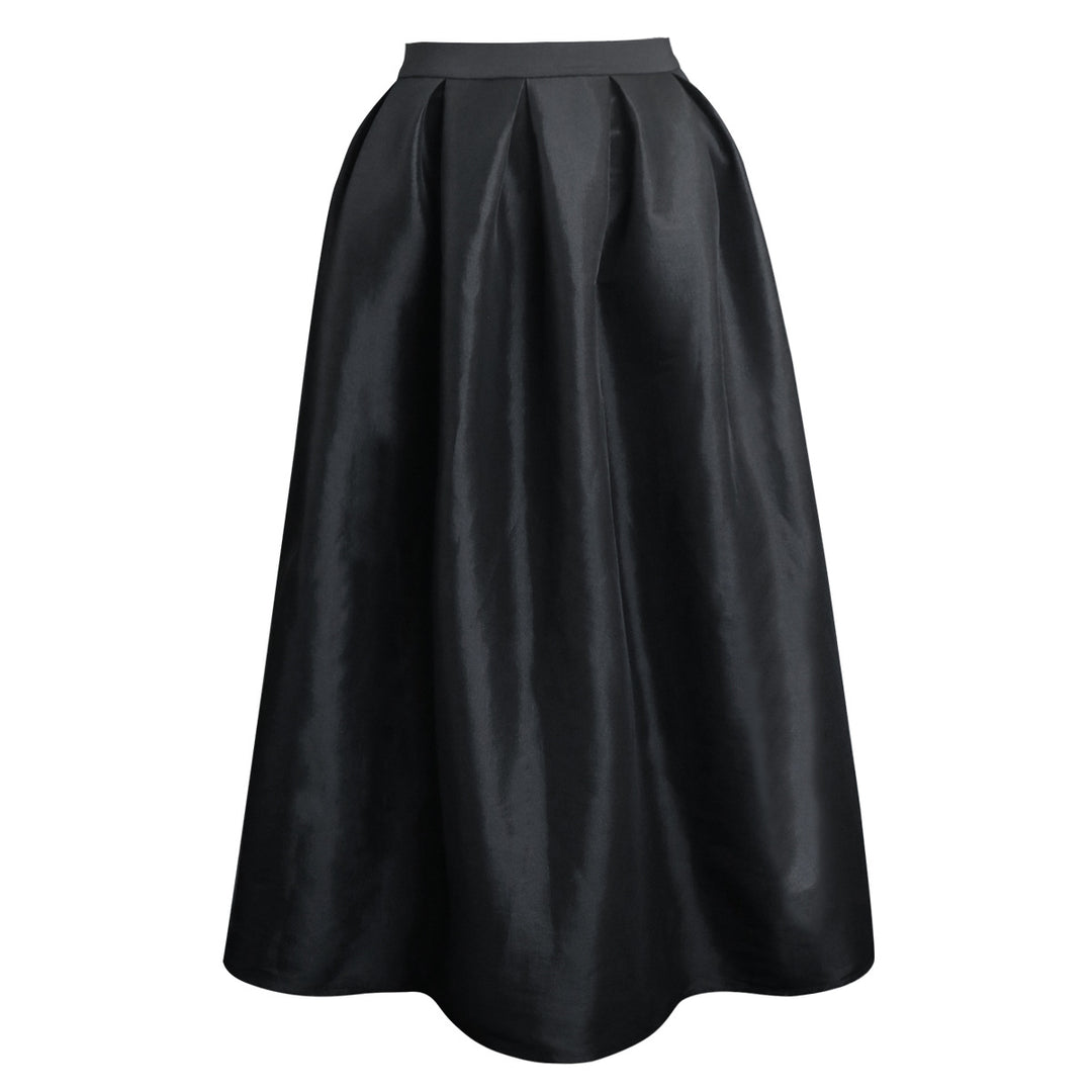 Damen Eleganter Maxirock mit Faltenwurf Drune