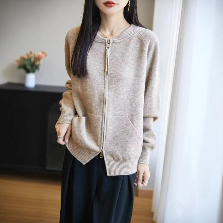 Damen Strickjacke mit Reißverschluss und praktischen Taschen Drune