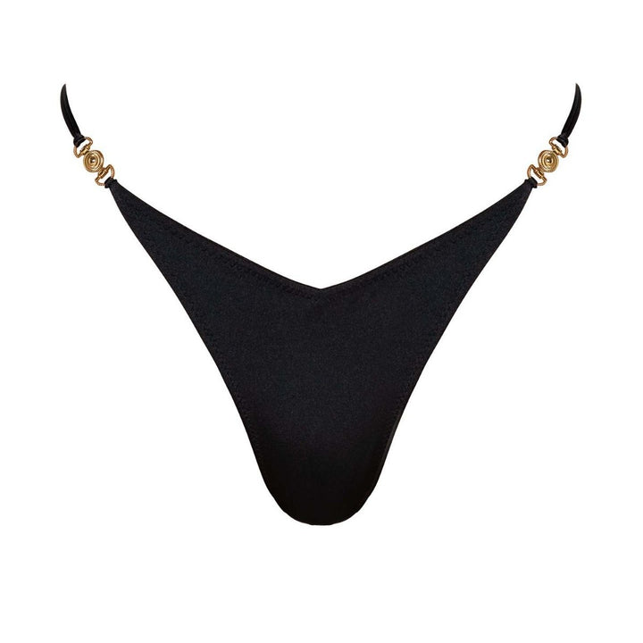 Damen Triangel-Bikini mit glänzendem Material und raffiniertem Schmuckdetail Drune