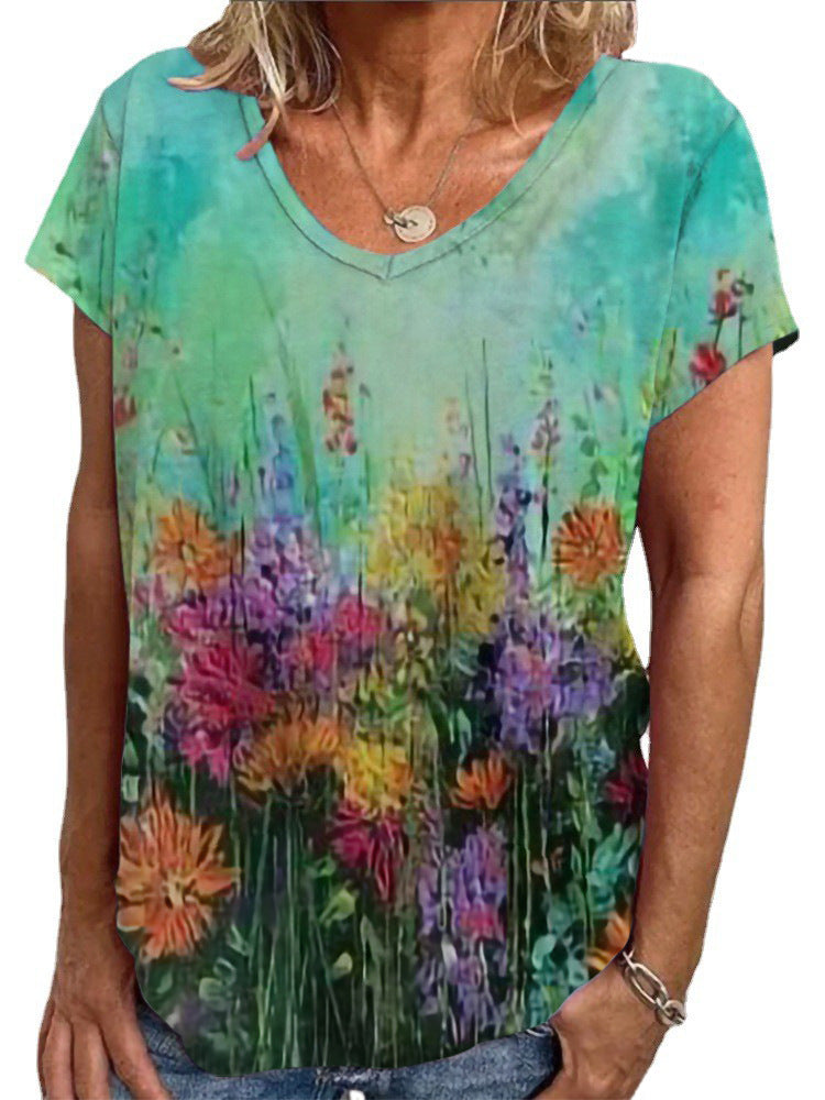 Damen T-Shirt mit einzigartigem Mandala-Design Drune