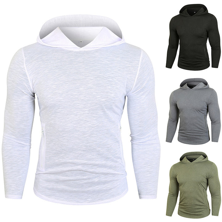Herren Performance Langarm Kapuzenshirt Drune