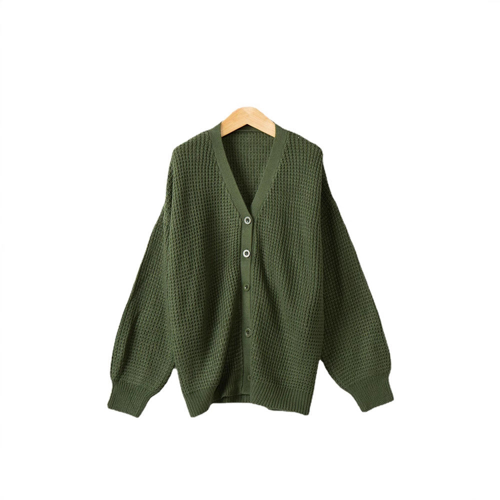 Damen Strickjacke mit strukturiertem Muster und praktischen Knopfdetails Drune