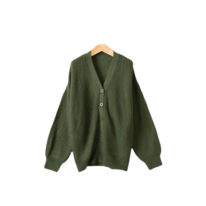 Damen Strickjacke mit strukturiertem Muster und praktischen Knopfdetails Drune
