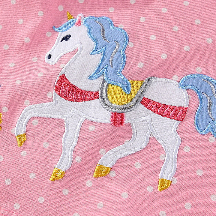 Mädchen Sommerkleid mit bezauberndem Einhorn-Design Drune