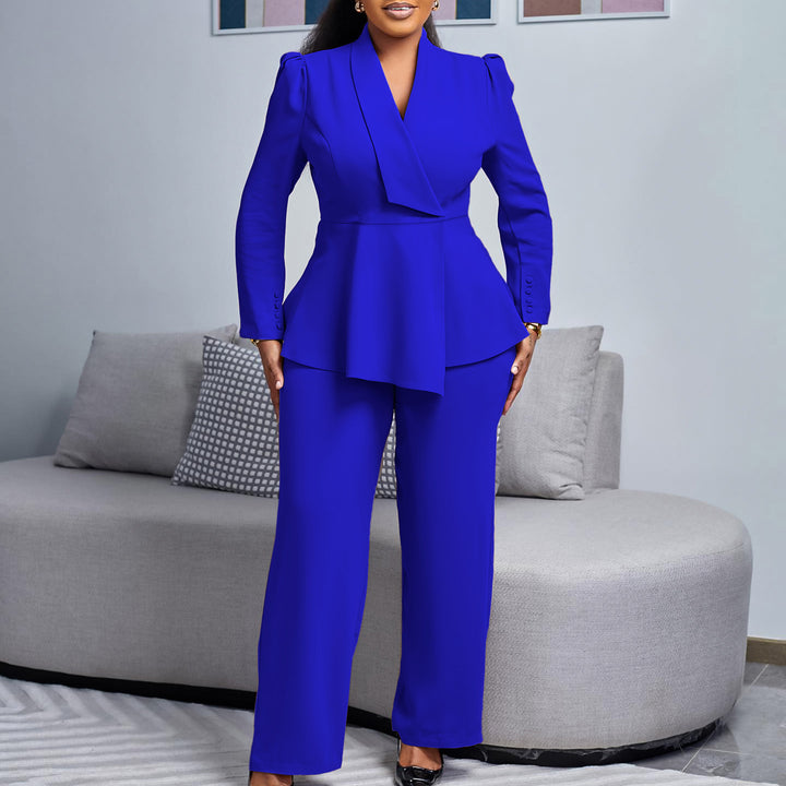 Damen Anzug mit elegantem Blazer und weitem Hosenbein Drune