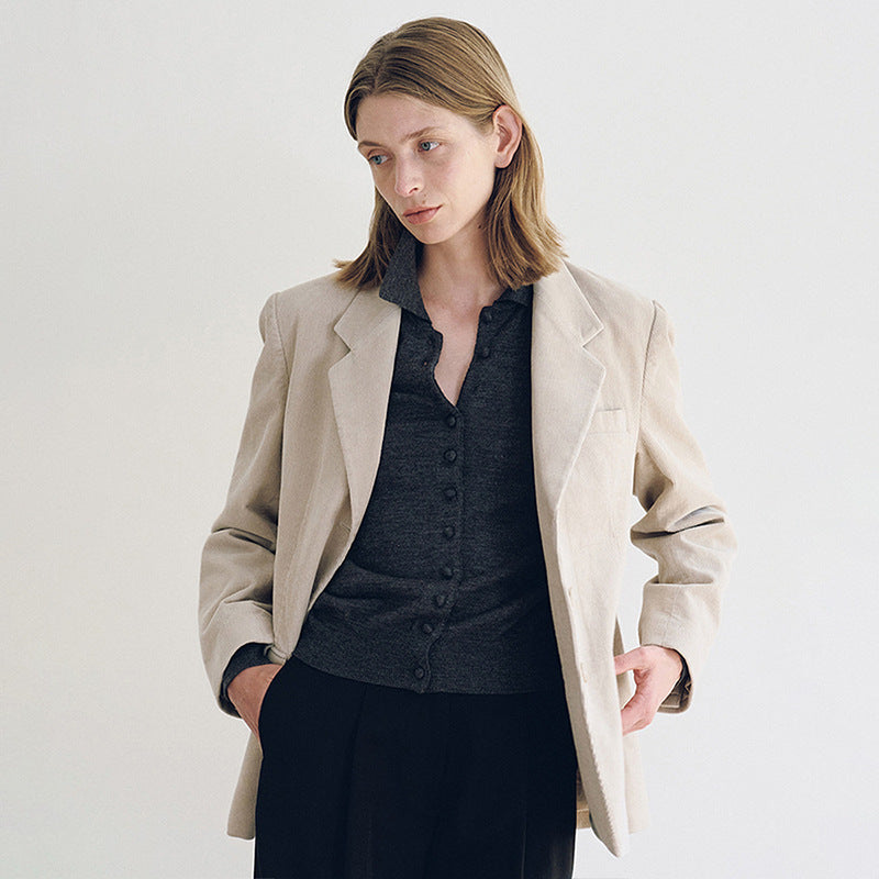 Damen Eleganter Vintage-Sakko Drune