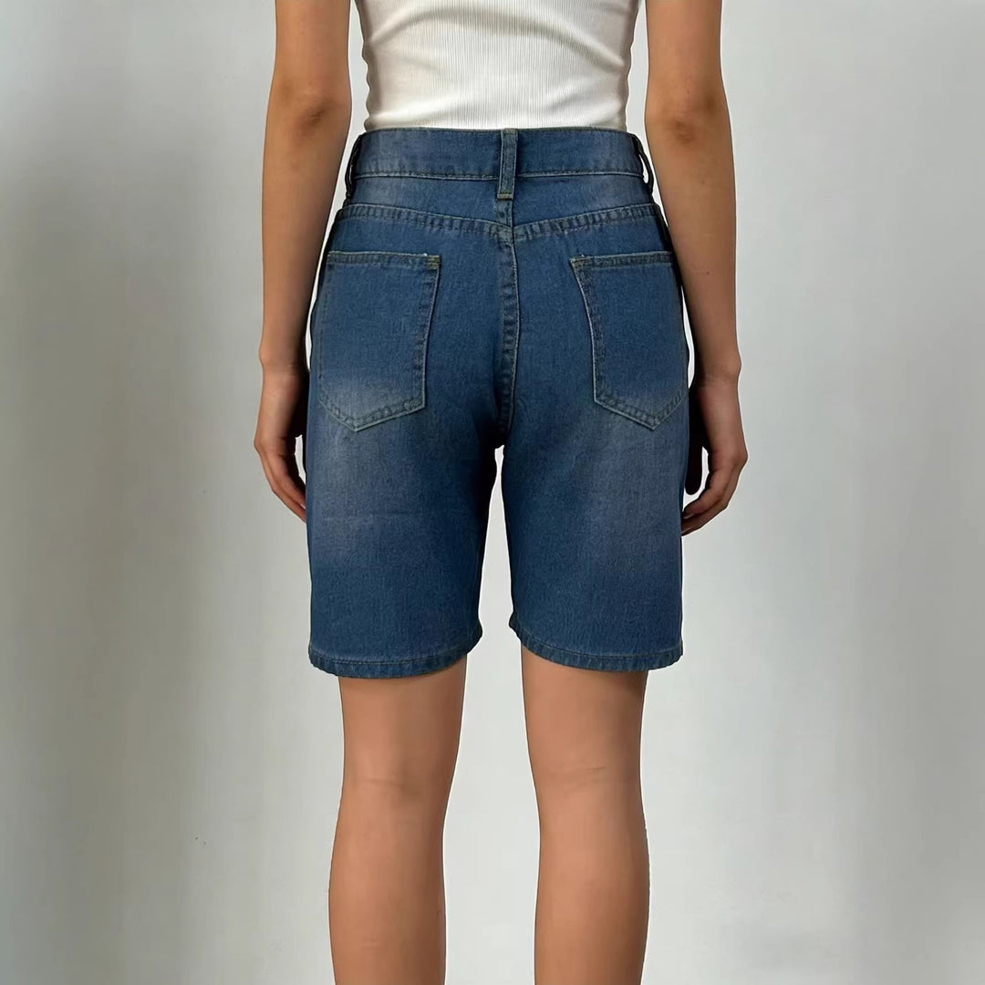 Damen figurbetontes Cropped Oberteil mit Stehkragen und kurzen Ärmeln Drune