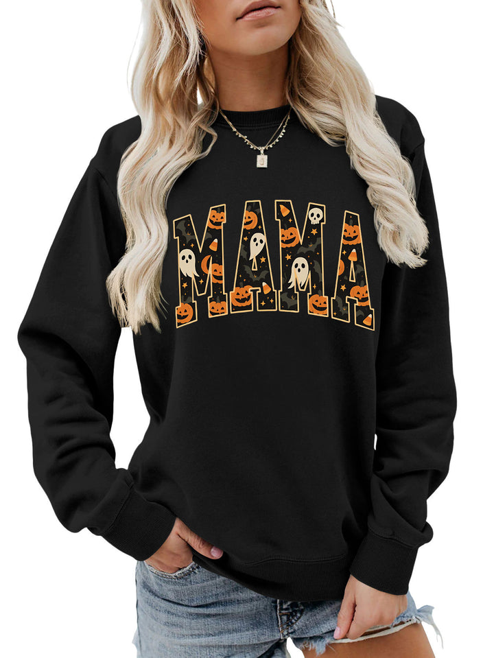 Damen Sweatshirt mit lustigem Halloween-Design und komfortablem Schnitt Drune