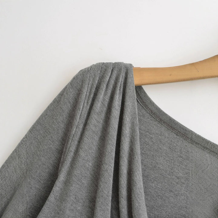 Damen Langarmshirt mit elegantem Drapierungsdesign Drune