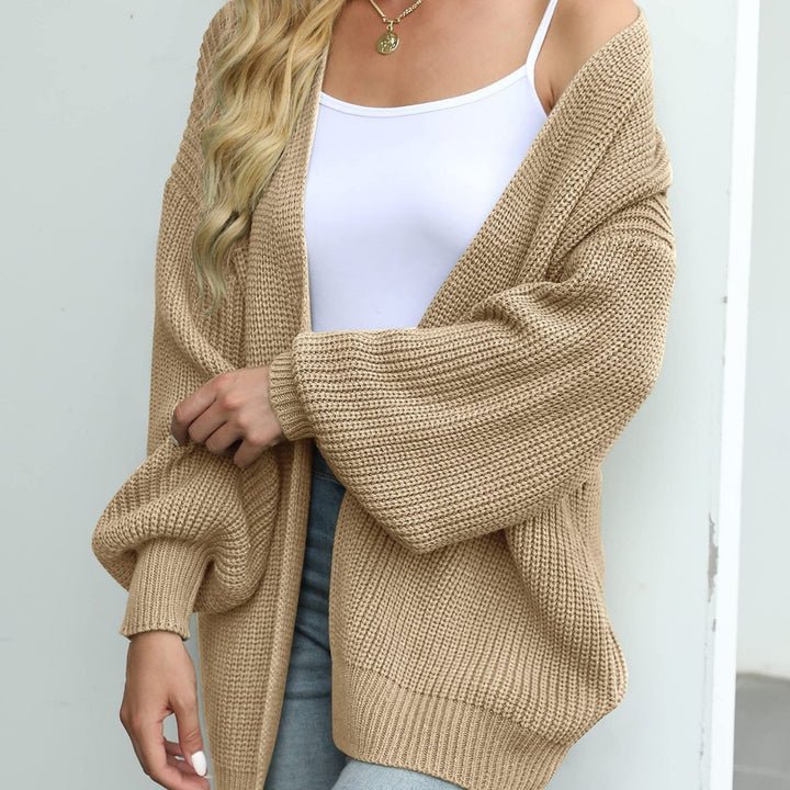 Damen Cardigan aus hochwertigem Strick in lässigem Oversized-Schnitt Drune