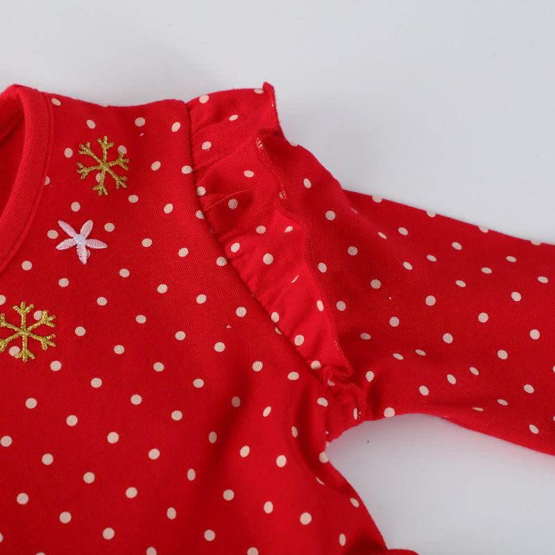 Mädchen Freizeitkleid mit festlichem Rentier-Design Drune