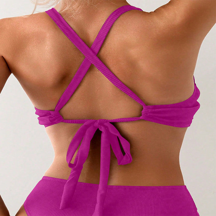 Damen Triangel-Bikinioberteil mit elegantem Wickel-Design Drune