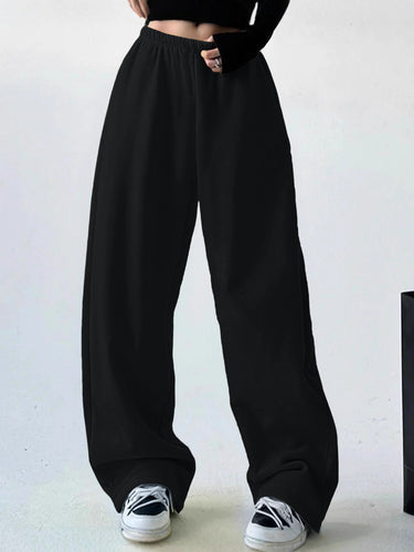 Damen Weite Freizeithose mit elastischem Bund und seitlichen Taschen Drune
