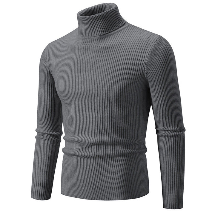 Herren feiner Rollkragenpullover aus langlebigem Strickmaterial Drune