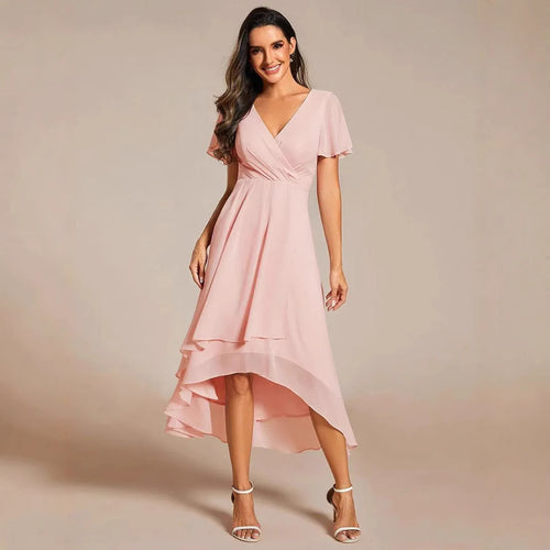 Damen schickes Wickelkleid Drune