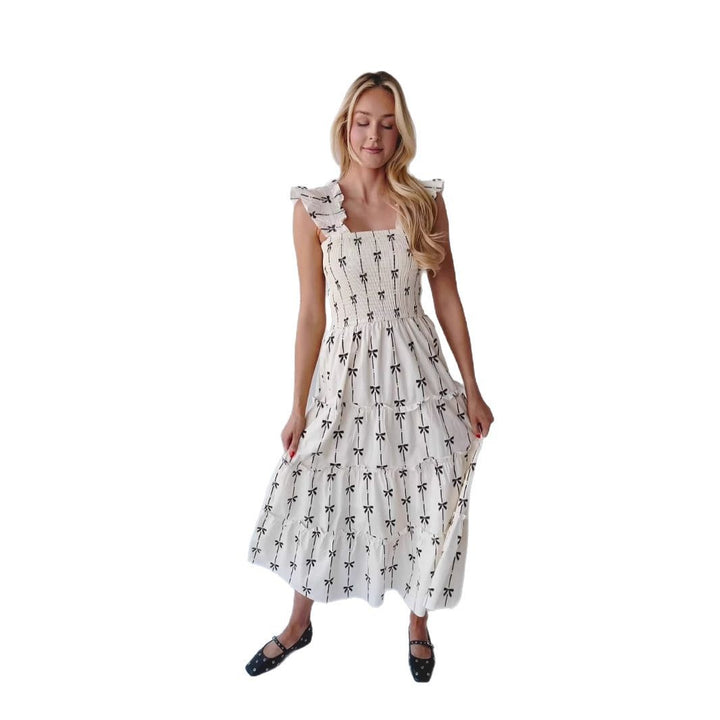 Damen Maximal voluminöses Wickelkleid mit Rüschendetails Drune