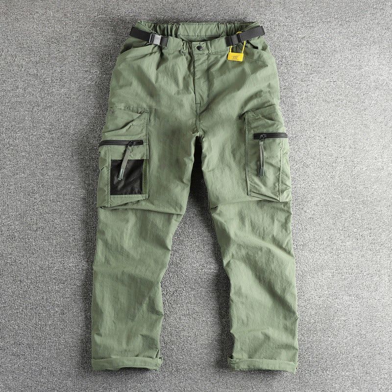 Herren Cargo-Hose mit multifunktionalen Taschen und verstellbarem Bund Drune